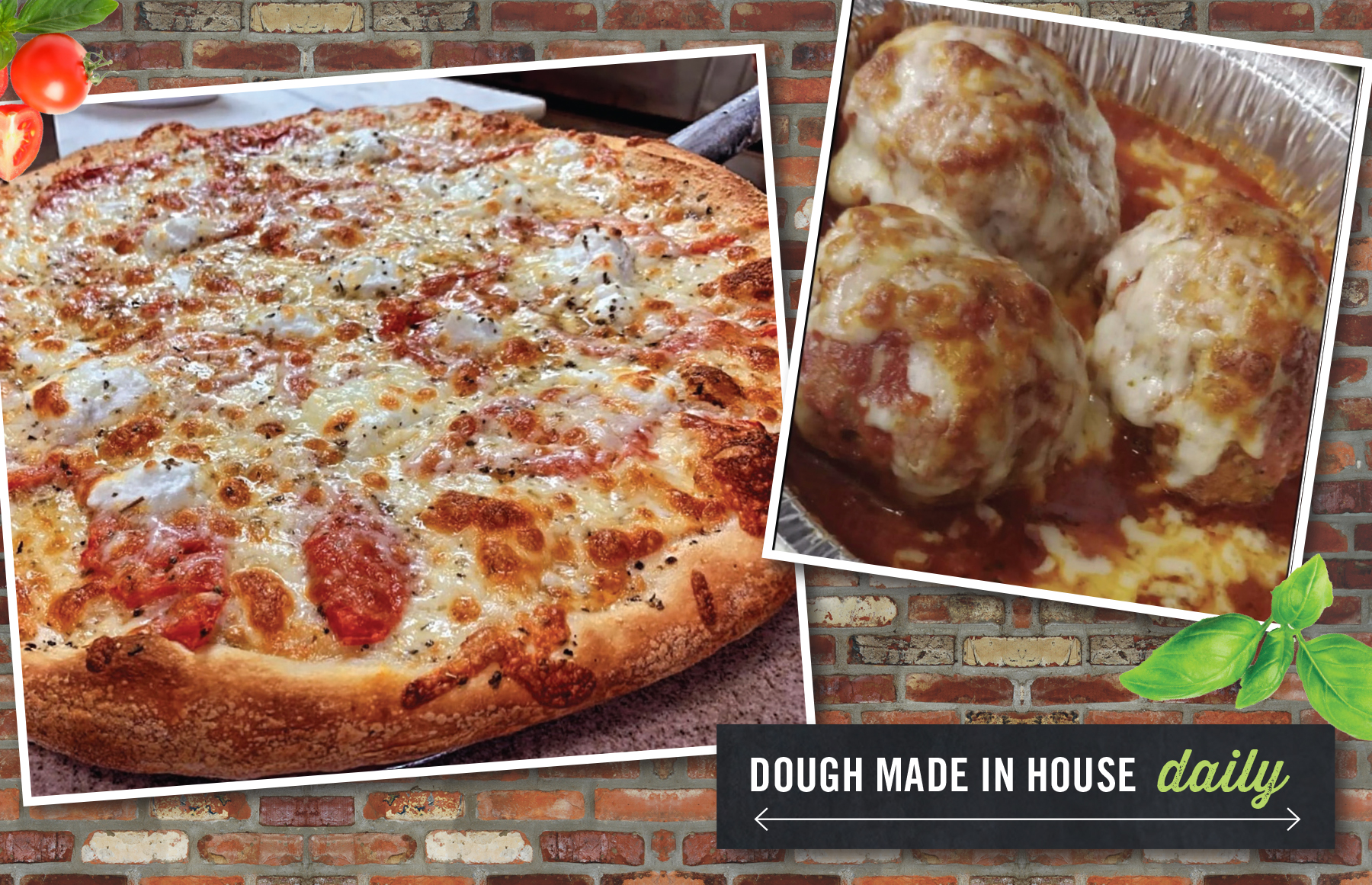 Dough made in house daily